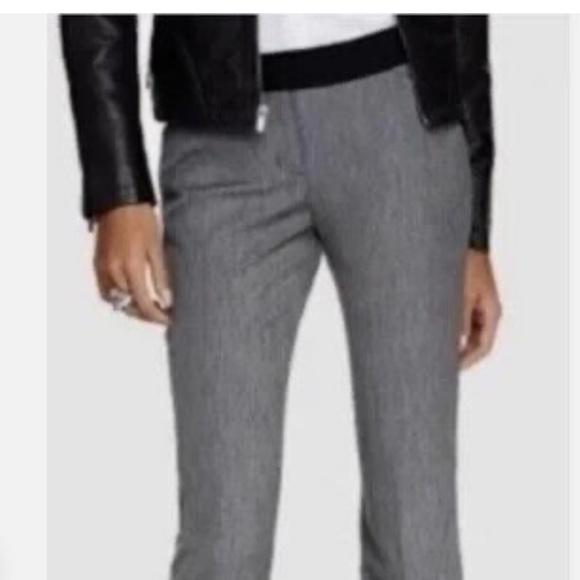 Express Pants - Express columnist dark gray 14 Long with black stripe at waist